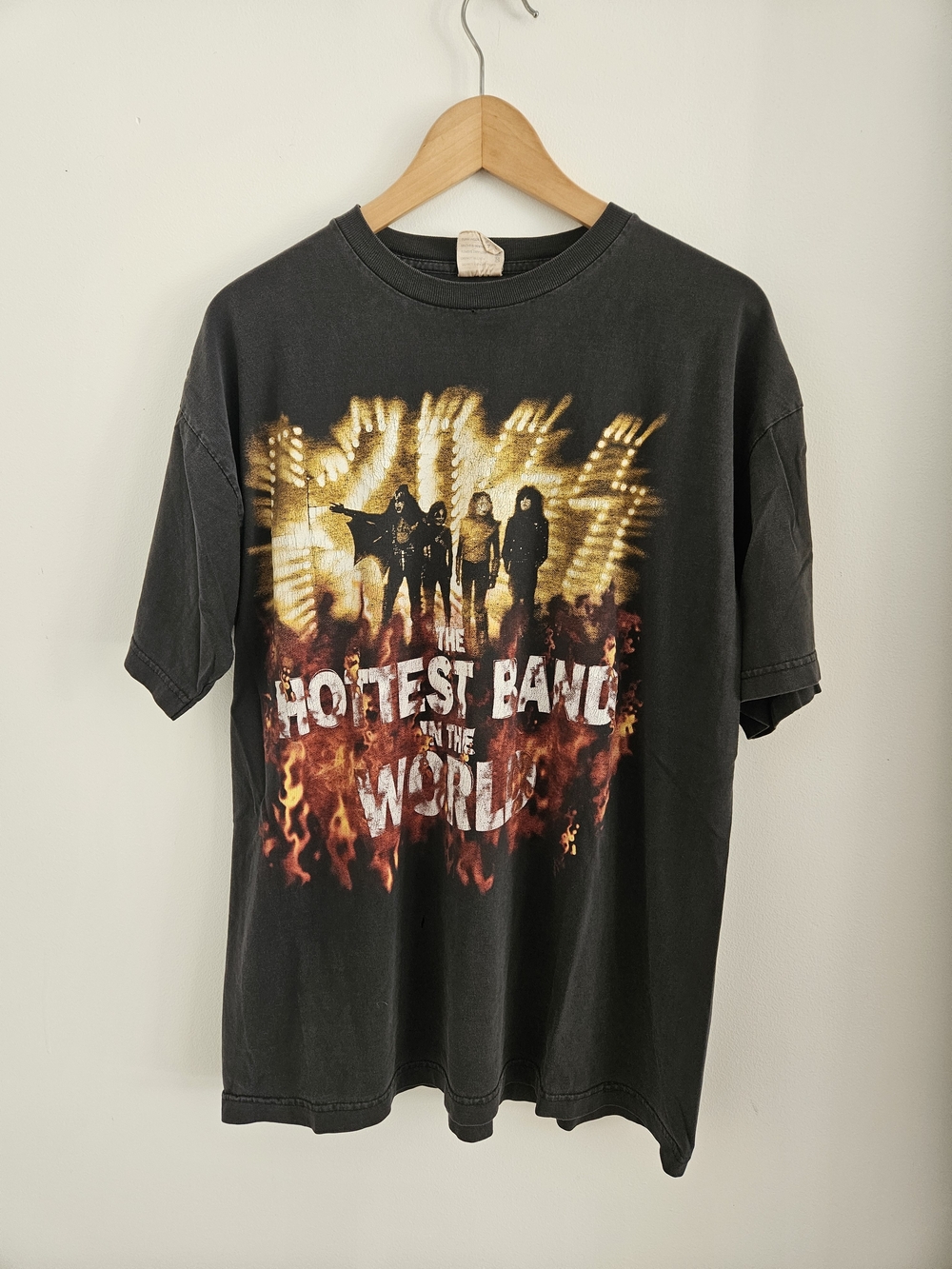 Vintage Kiss Shirt Extra Large Hottest Band In The World Limited Edition 90s